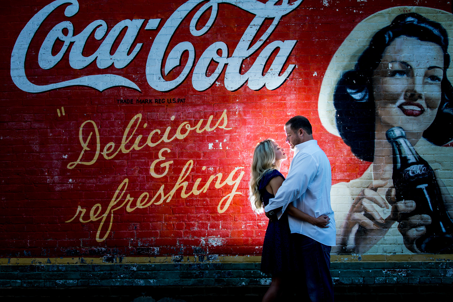 Melissa + Jason’s Engagement Session at Downtown and Lake Acworth, GA