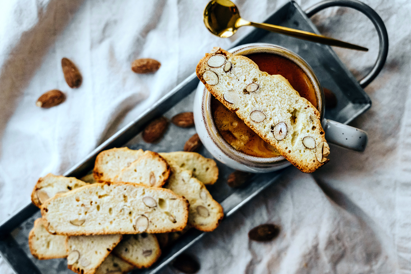 Almond Biscotti Crisp . Only 4 Ingredients!