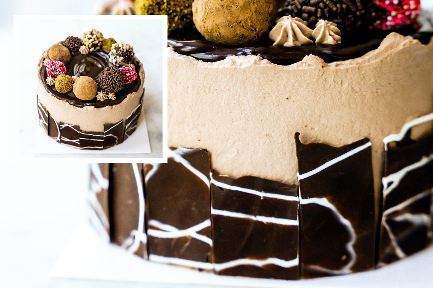 Easy Chocolate Bark Garnish – No tempering needed!